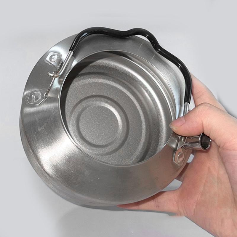 Нержавеющая сталь Чайники для походов на открытом воздухе Кастрюля Посуда Кемпинговые чайники Чайник со свистком для плиты Чайник для кемпинга Чайник для кофе