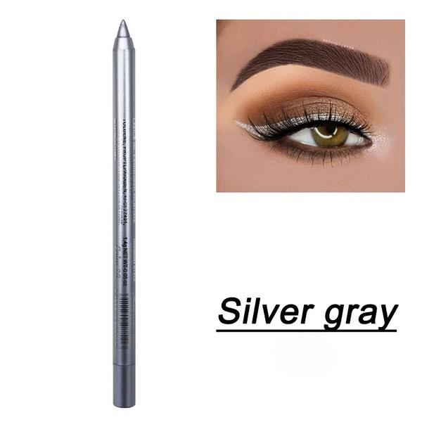 Многоцветная мерцающая подводка для глаз, гелевая подводка для глаз, 4-в-1, цветная подводка для глаз, тени для век и карандаш для бровей, водостойкая и долговечная