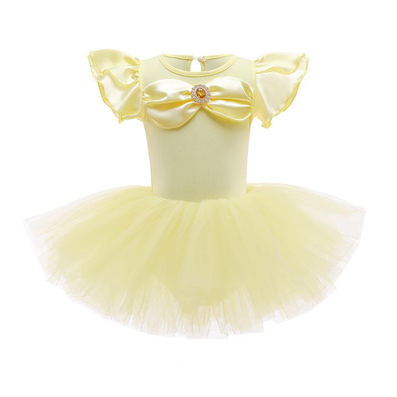 Round Yuan Girl Ballet Practice Dress Party Fancy TUTU Dress Elsa Anna Belle Alice Colorful Clothes Baby Girl Party Costumes