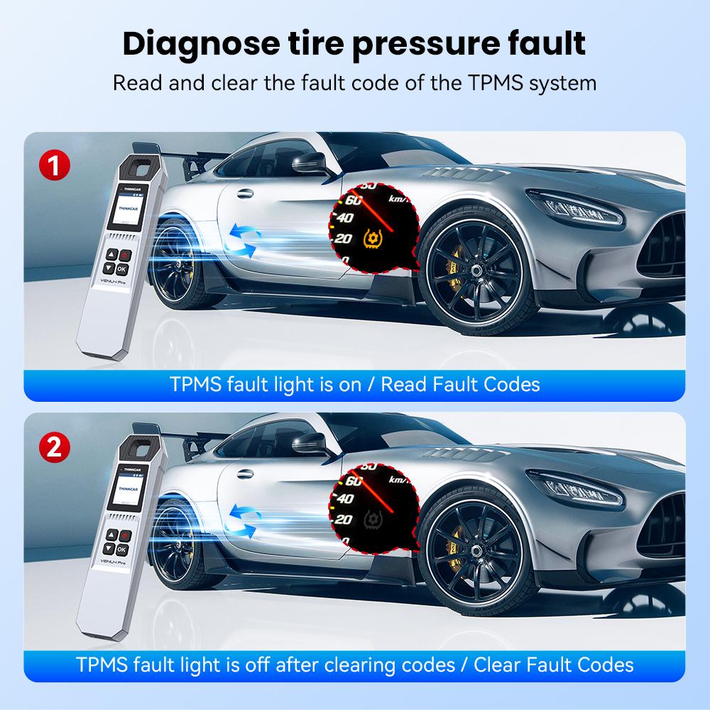 THINKCAR VENU iPRO Car Tire Pressure Diagnose Tool Automotive TPMS Sensor Programming Learning Activator For MUCAR 892BT 689BT