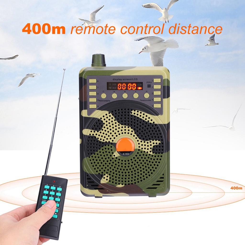 Portable Electronic Bird Caller Hunting Decoy Calls MP3 Speaker Remote Controller Kit