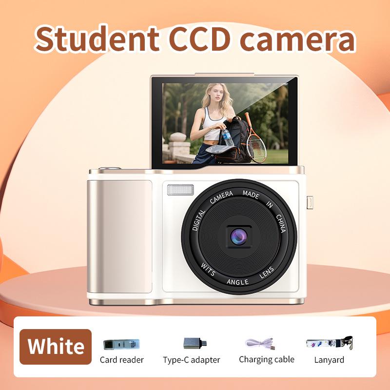 3.0-Inch Large Screen Flip-Out Selfie Camera for Students & Travel Vlogging