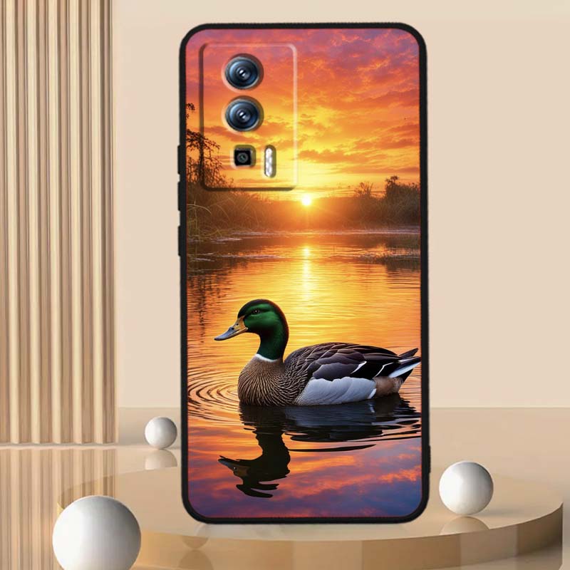 Мультяшный Аниме Утенок Чехол Для Телефона Для Xiaomi Redmi 12 13C 12C 13 10C 9T A2 9A 9C 7A Note 10S 8T 10 9 8 Pro 4G 5G Черный