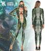 2022 Snake Pattern 3D Printed Cosplay Costume, Tight Long Sleeve B142-173