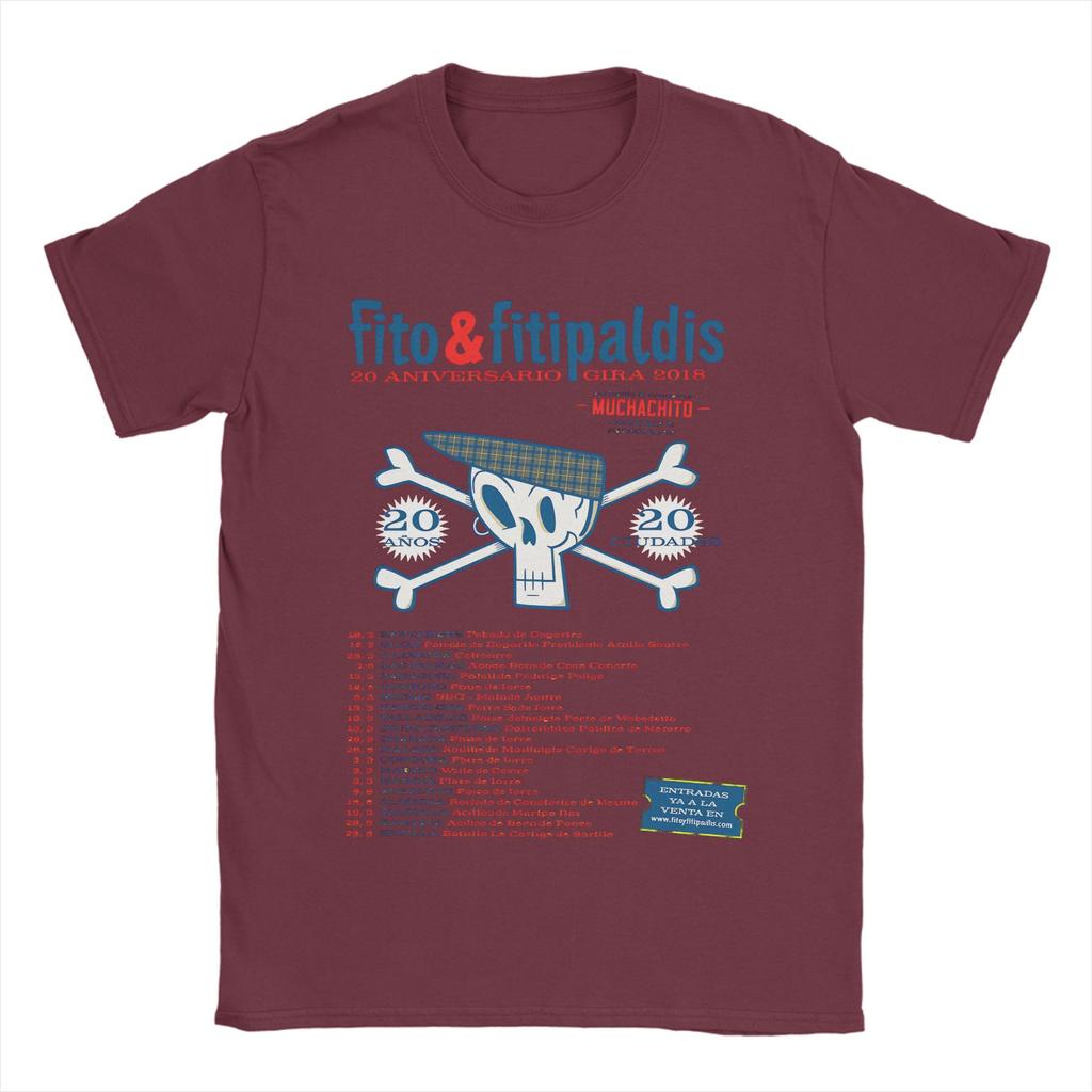Fito Fitipaldis Music Band Poster Mens T Shirt  Funny Tees Short Sleeve Crew Neck TShirts Cotton Graphic Clothing