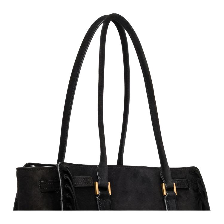 Michael Kors Hamilton Logo Tassel Design Tote Bag Women tote bags Black 30F5ANXT0S-BLACK