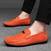Мужские лоферы Кожаные Повседневные Вечерние Мокасины Корейский Стиль Удобные Большой Размер 47 Слипоны Мужские Комфортные Для Поездок Вождения