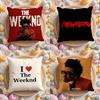 Чехол на подушку с изображением певца The W-Weeknd для дома и автомобиля, многоцелевой чехол на подушку - Двусторонний, Мягкий и прочный для повседневного использования