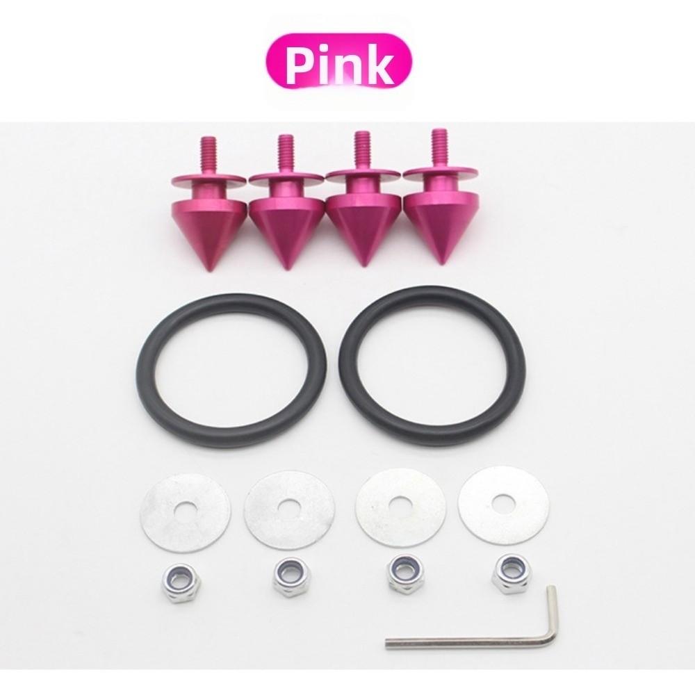1Set Sharp Pointed Aluminum Spike Hatch Lids Release Attachment Fastener for Car Bumper Trunk