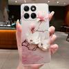 Чехол для Motorola Edge 70 Fusion Прозрачный Роскошный Модный Бабочки Цветы Мягкий ТПУ Силикон Чехол для Телефона для Edge70 Fusion Бампер