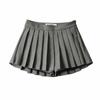 High-Waisted Short Front Long Back Anti-Slip A-Line Pleated Skirt Umbrella Skirt Tennis Skirt