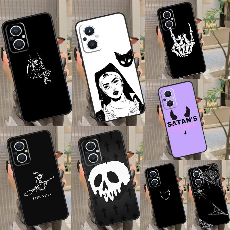 Чехол Готская Ведьма Сатана Для OPPO Reno 3 4 5 6 7 8 Lite 2Z 4Z 5Z 8T OPPO Find X6 X5 Pro X2 Neo X3 Lite