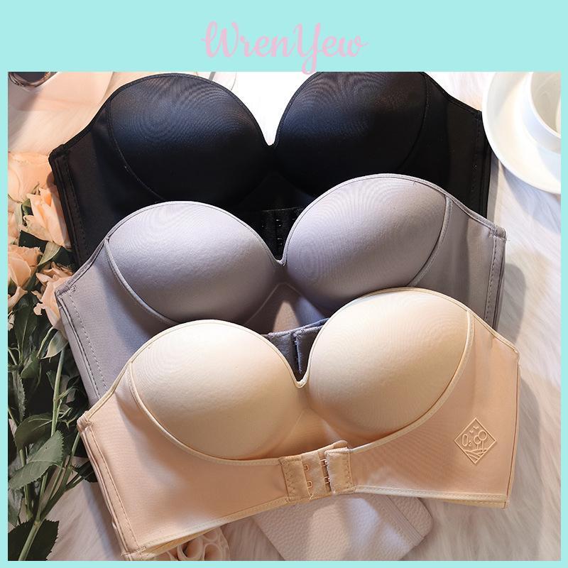 Invisible Underwear Front Closure Bra Ultra Smooth Strapless Seamless Bralette For All Occasions