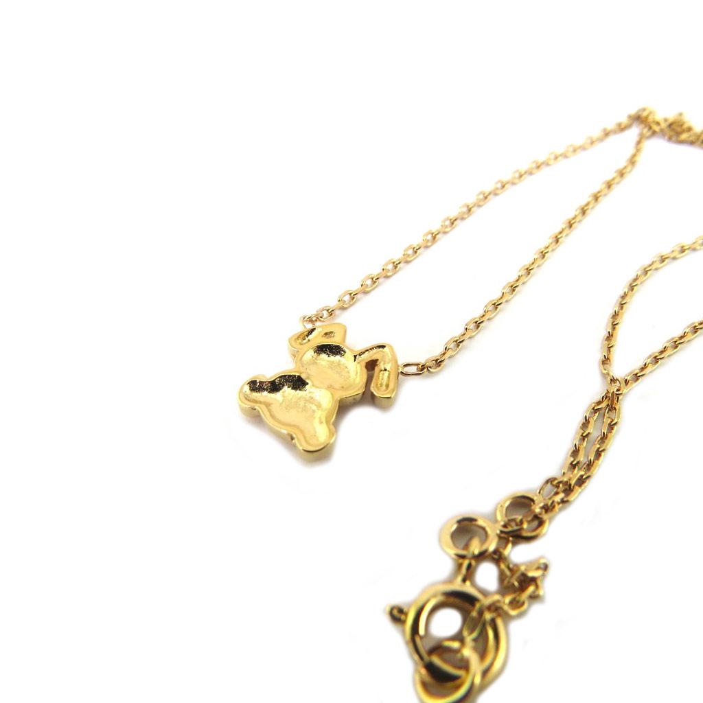 Les Trésors De Lily [P3287] - Gold-plated 'Rabbit' Children's Necklace - 10x9 Mm