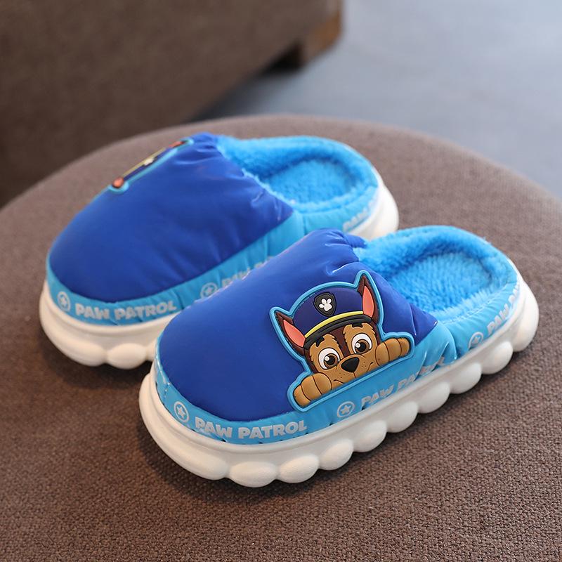 Paw Patrol Kids' Cotton Slippers for Autumn/Winter - Boys, Girls, and Women's Indoor Fur Slippers