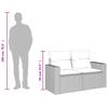 Vidaxl Sofa Ogrodowa Z Poduszkami, 2-Osobowa, Brązowa, Polirattan