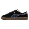 Suede Casual Low-Top Sneakers Unisex Sneakers Black 399021-01