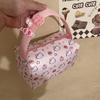 Милая косметичка Sanrio Hello Kitty для девочки, ручная сумка для макияжа Kt, большая вместимость, дорожная портативная сумка-органайзер, мешочек, подарок