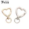 Вращающийся кулон-брелок в форме сердца - Аксессуар для сумки из цинкового сплава в форме сердца и ювелирное изделие с пружинным кольцом