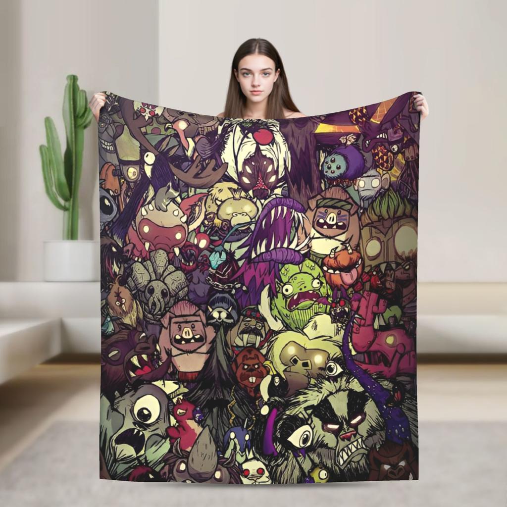 Don't Starve Survival Game Velvet Throw Fashion Blankets Monsters for Rug Piece Knitted Fashion Blanket Office Lightweight Breathable