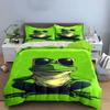 Frog wearing sunglasses pattern. Bedding sets Duvet cover sets Duvet covers Pillowcases(1 * Duvet Cover 2 * Pillowcases without duvet insert)