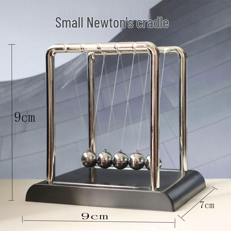 Classic Newton's Cradle Small Pendulum: Creative Physics Decompression Balance Toy