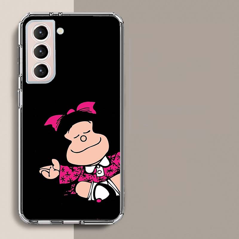 Mafalda Cartoon Phone Case For Samsung A17 A56 A36 A26 A16 A55 A35 A25 A15 A05S Galaxy A71 A51 A41 A31 A21S A70 A50 A40 A30 A20S