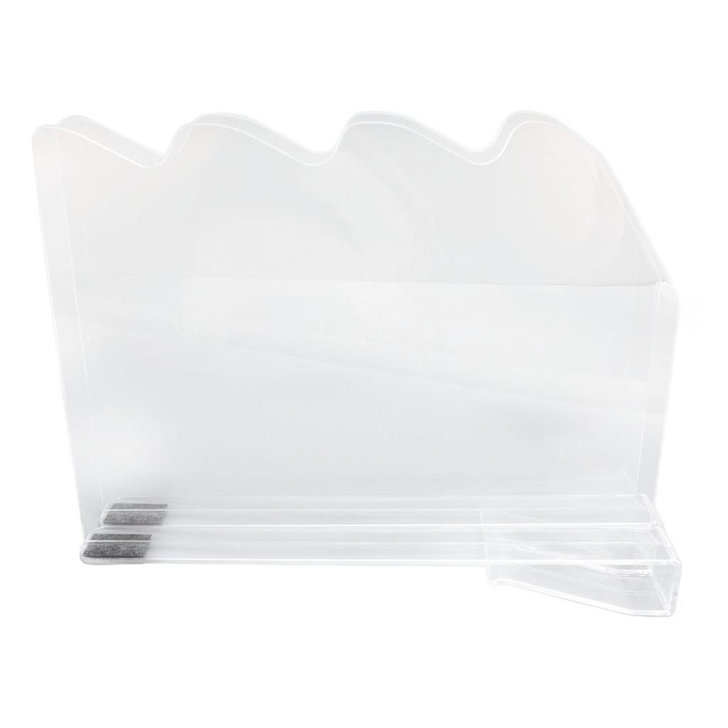 2Pcs Shelf Dividers for Closet Organization Plastic Clear Shelf Cabinet Separator Organizer for Wooden Shelves Bedroom