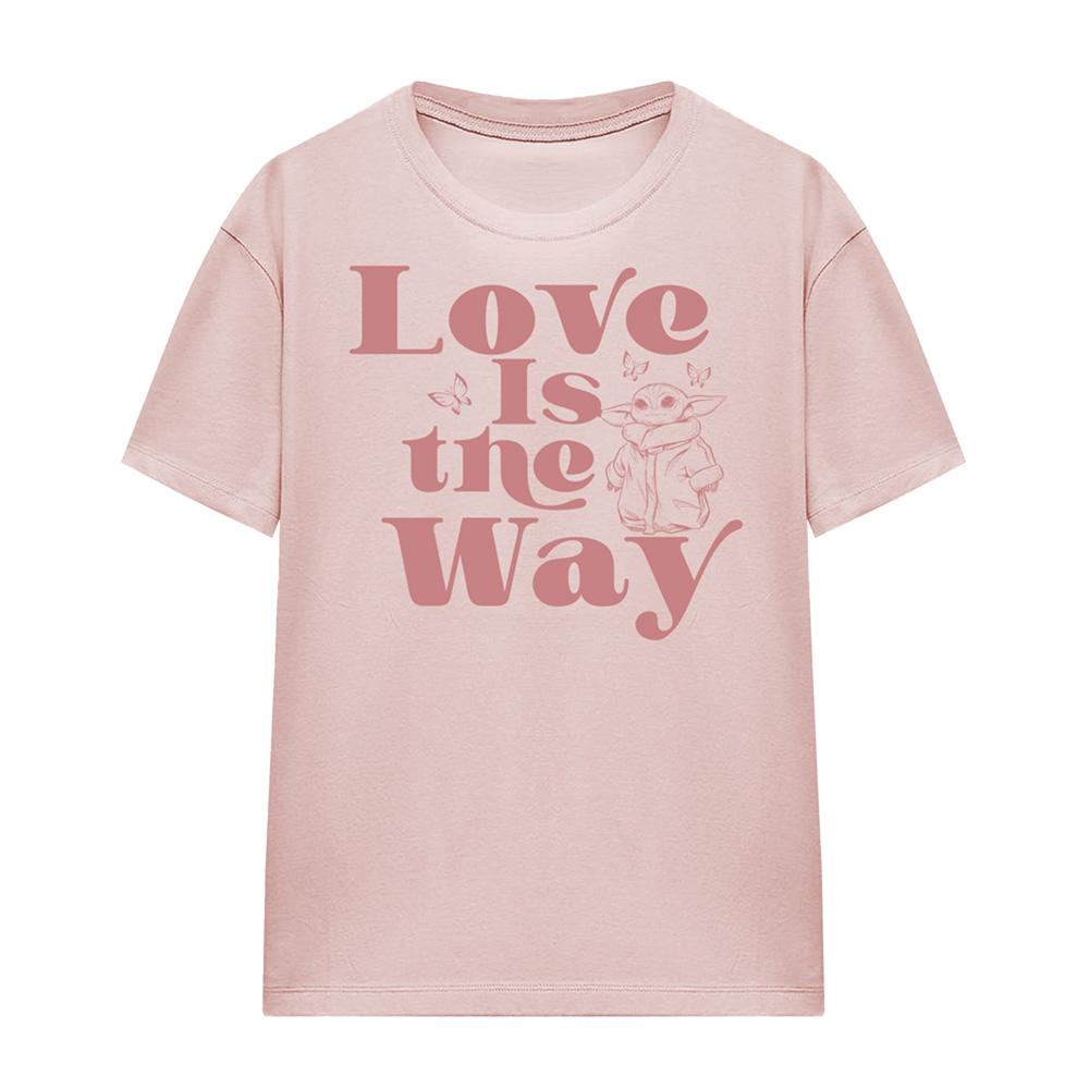 Star Wars: The Mandalorian Unisex Adult Love Is The Way Baby Yoda T-Shirt