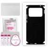 apgo Protective Skin Sticker for the Back+sides Compatible with Xiaomi Poco C40, Full Wrap Film, Foil, Vinyl - Pattern Matte Black