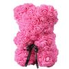 25cm Romantic Fake Rose Flower Foam Bear Doll Valentines Day Birthday Xmas