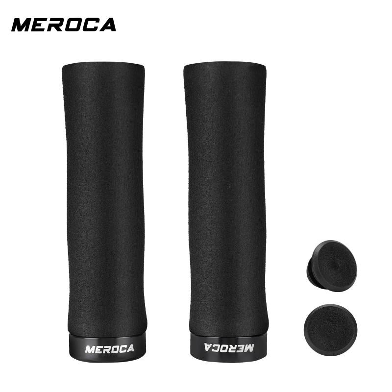 MEROCA Single-Clamp Lock-On Foam Handlebar Grips Folding Bike Mountain Cycling Accessories