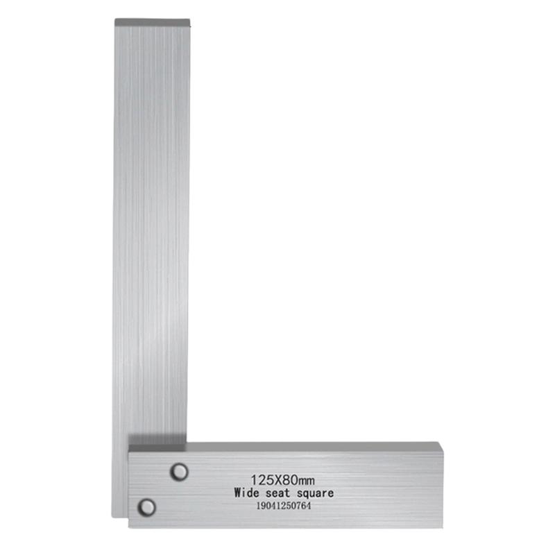 Улучшенный инструмент для измерения прямых углов из углеродистой стали с нескользящим основанием, инструмент для мастерской для инженеров и мастеров