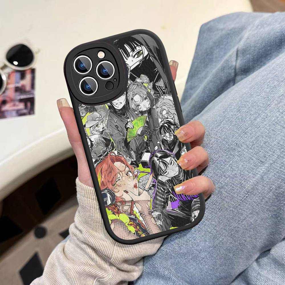 A-Ая O-Оосава K-Кога M-Мицуки Для чехла на телефон Для iPhone 16 15 14 13 12 11 Pro Max Plus Кожаная крышка