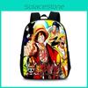 Рюкзак с аниме-принтом One Piece для учеников начальной школы, изготовленный из легкой ткани Оксфорд и украшенный мультяшным рисунком.