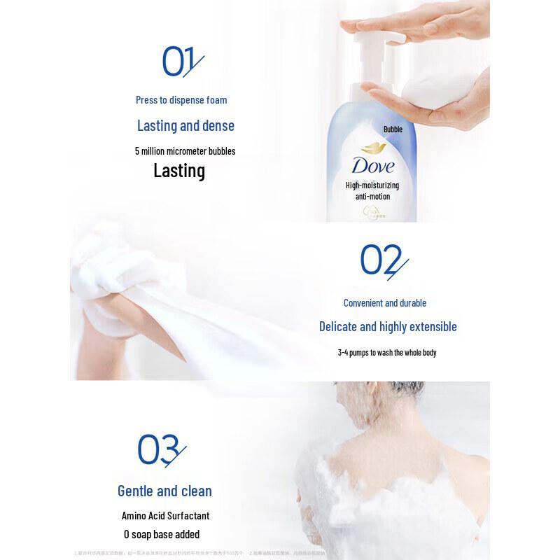 Dove Niacinamide Moisturizing Body Wash Foam Set
