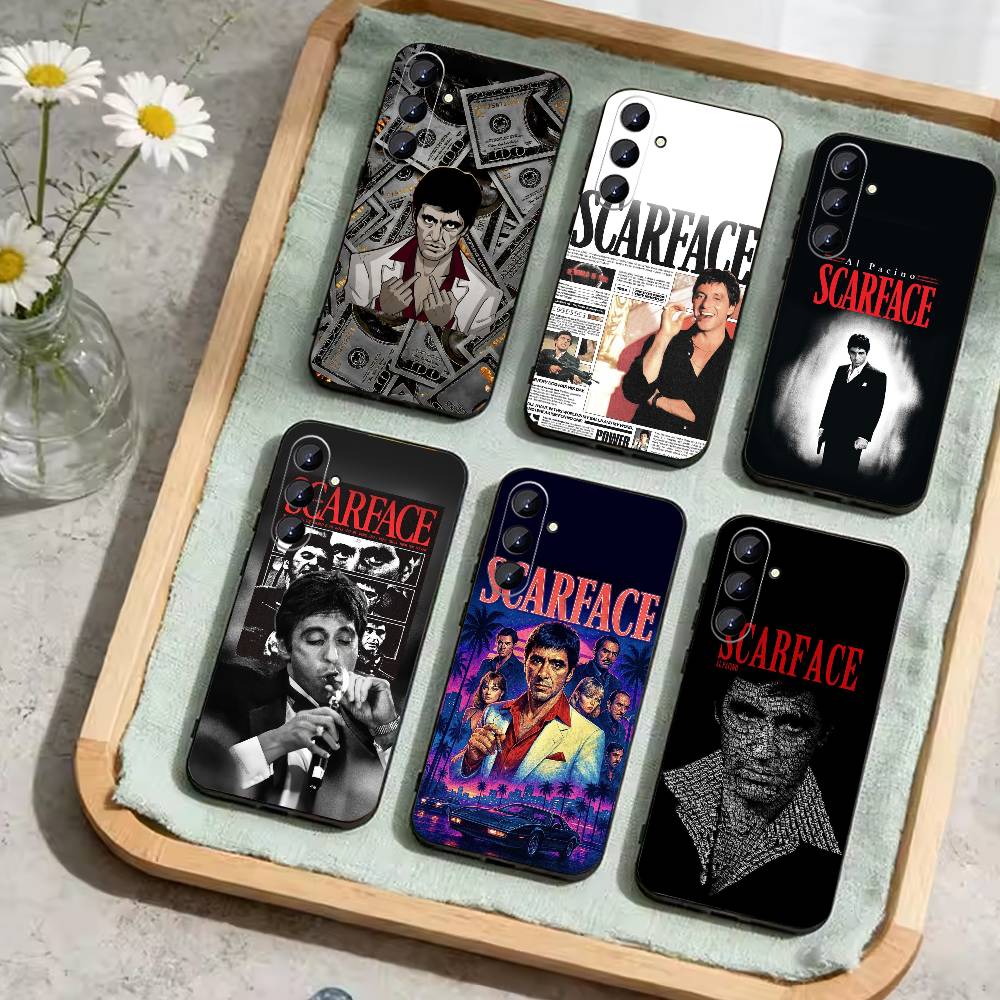 W-Scarfaces-1983 Film Phone Case For Samsung Galaxy A73,A72,A71,A70,A52,A51 Others Soft Black Cover