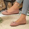 Мода 2025 Мода Женская обувь Неглубокие Женские балетки Новые Бусины на шнурке Повседневные Большого размера Легкая Мягкая подошва Удобные Балетки Низкий каблук