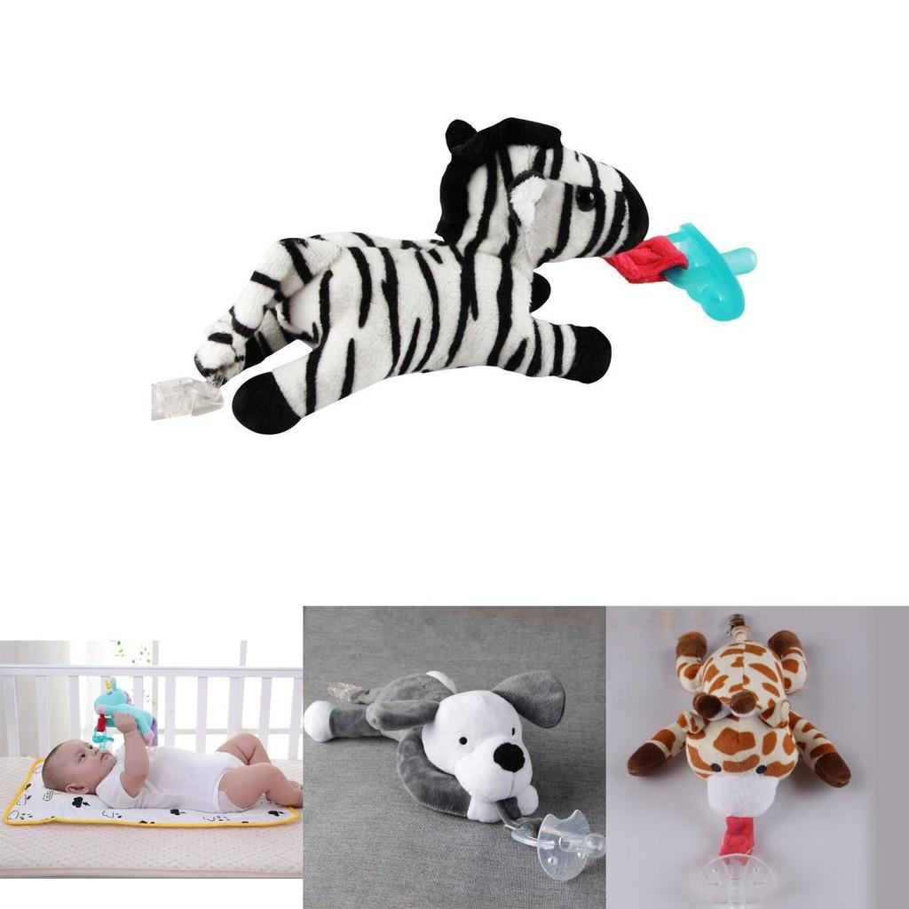 Nursery Essential Baby Pacifier Clip With Removable Stuffed Unicorn Toy