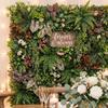 UV Protection Artificial Plant Wall Panel Plastic Simulation Lawn Panels  Wedding Decoration