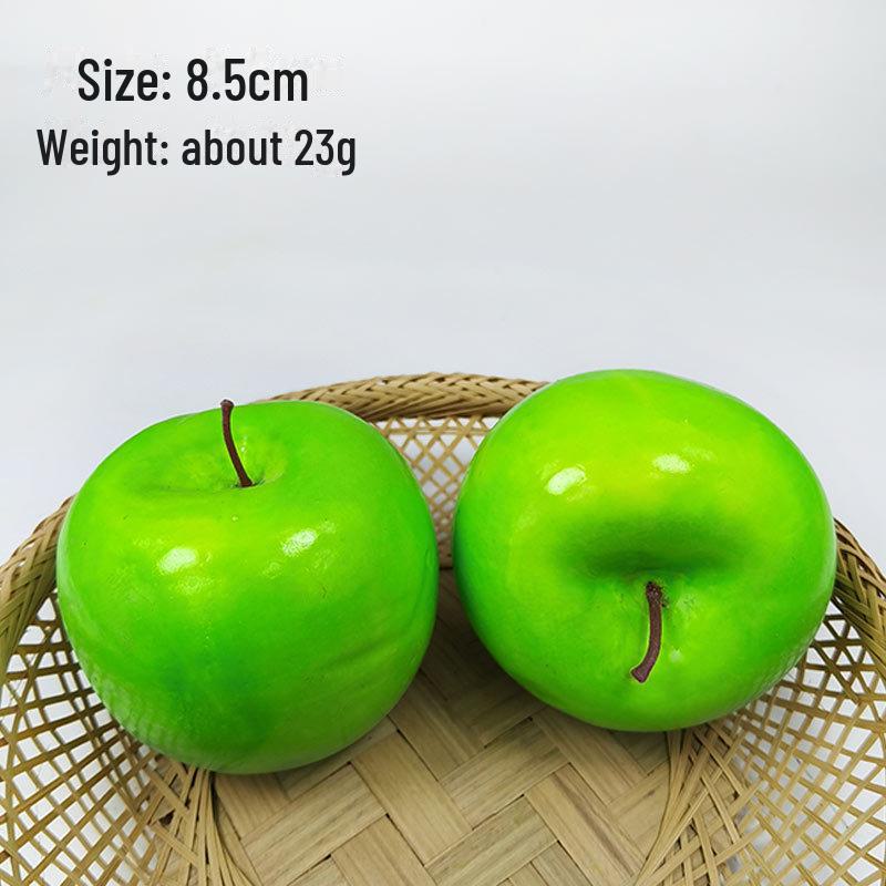 Имитация фруктов Модель Реквизит для фотосъемки: Украшение в виде красного и зеленого яблока для дошкольного образования и игрушек для детского сада.