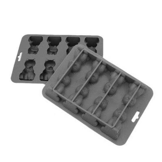 3D Форма для льда в виде кота, силиконовый поднос без БФА для холодных напитков, виски, коктейлей, легко извлекаемый ледогенератор