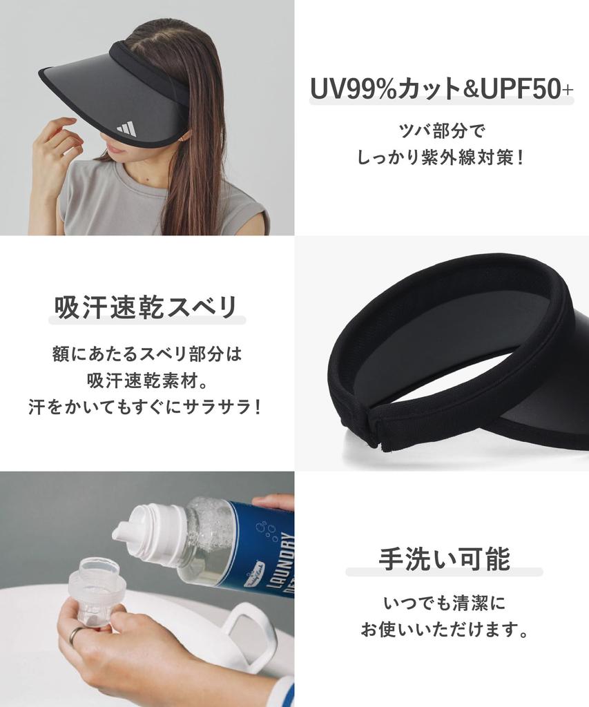 Adidas ADW BASIC CLIPVISOR Navy Visor, Women's,