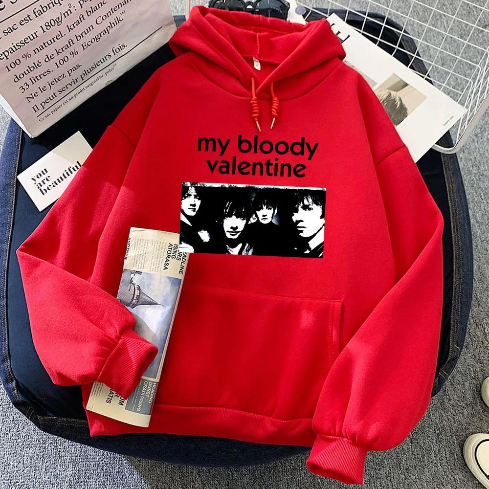 Худи Rock Band My Bloody Valentine Женская одежда Толстовки Мягкие толстовки с капюшоном Одежда с длинным рукавом