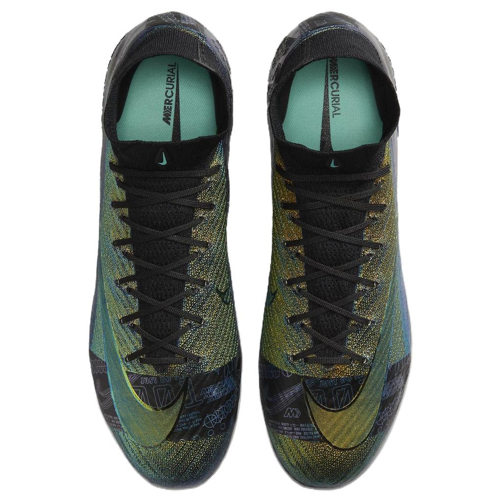 Nike Кроссовки унисекс Zoom Mercurial Superfly 10 Elite SE FG Cosmic Speed Pack разноцветные черные FQ8309-001
