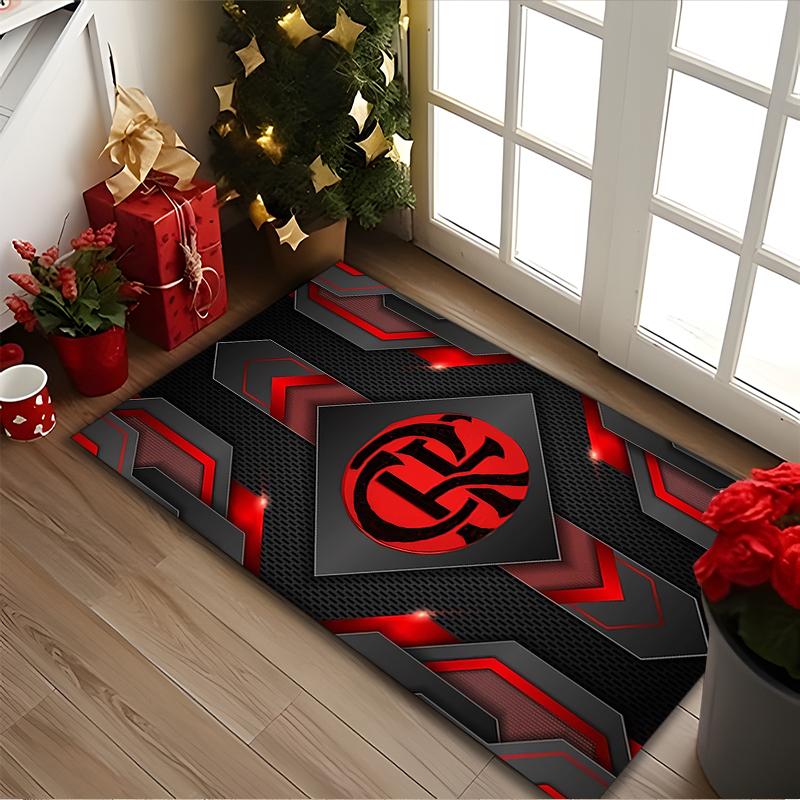 1pc Digital Printed Chair Rug for Home Office Use, Rangers FC Carpet Appropriate for All Seasons, Soft Area Carpet