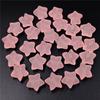 10pcs Matte Frosted Peach Heart Star Back Hole Pentagram Beads DIY Accessories for Earrings Jewelry Making