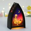 New Retro LED Halloween Decoration Night Light Electrical Lamp for Halloween Decoration Home Party Ornaments Plastic Lantern Pendant