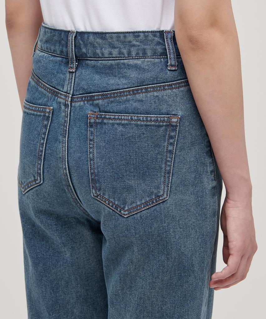 MUSINSA STANDARD WOMAN Женские джинсы Mom Fit [Средний индиго]
