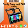 Android Carplay автомобильное радио для Geely Emgrand EC7 2014-2016 мультимедийный проигрыватель головное устройство стерео GPS навигация BT WIFI 2+32 ГБ